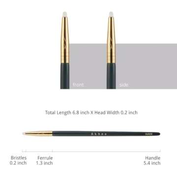 [SOO ADOR] okhee Under Eye Brush NUN08 - Perfect for Concealer Blending and Precise Highlighting | Designed by K-Pop Makeup Artist Seo Ok | Makeup Brush Eye Brush