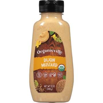 Organicville Dijon Mustard - Vegan, Gluten-Free, Keto-Friendly
