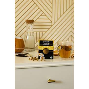 Buddha Teas Organic Chamomile Flower Tea - Soothing Herbal Delight