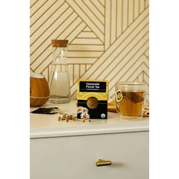 Buddha Teas Organic Chamomile Flower Tea - Soothing Herbal Delight