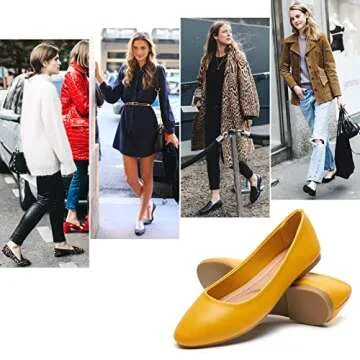Comfortable Women's Ballet Flats in Yellow | hash bubbie