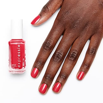 Essie Quick Dry Vegan Nail Polish in Electric Coral-Red