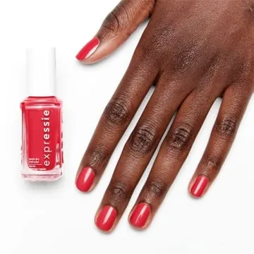 Essie Quick Dry Vegan Nail Polish in Electric Coral-Red