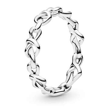 PANDORA Knotted Hearts Ring - Symbol of Unbreakable Love - Promise Ring for Women - Layering or Stac...