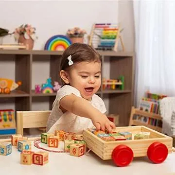 Oaktown Large Stackable Wooden Blocks for Toddlers 1-3