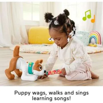 Fisher-Price Crawl with Me Puppy - Interactive Learning Toy
