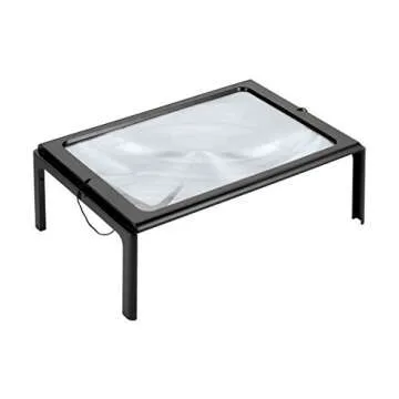 Miles Kimball Lighted Stand Magnifier 3X - Perfect for Close Inspection