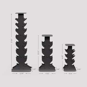 WeGym Dumbbell Rack, Space Saving & Elegant Storage Solution