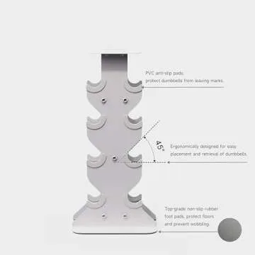 WeGym Dumbbell Rack, Space Saving & Elegant Storage Solution