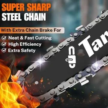 Taranzy Mini Chainsaw 6 Inch Cordless - Upgraded Powerful Small Chain Saw Battery Powered - Light Weight Cordless Hand Saw - Handheld Mini Electric Saw For Tree Branches, Trimming, Wood Cutting