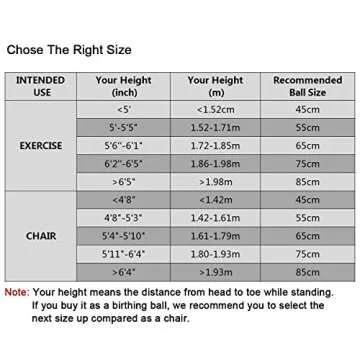 Trideer Yoga Ball - Anti-Burst & Slip Resistant for Workouts