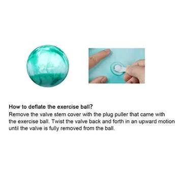 Trideer Yoga Ball - Anti-Burst & Slip Resistant for Workouts