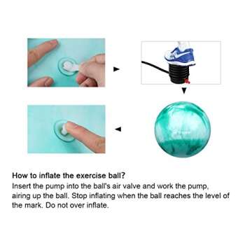 Trideer Yoga Ball - Anti-Burst & Slip Resistant for Workouts