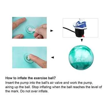 Trideer Yoga Ball - Anti-Burst & Slip Resistant for Workouts