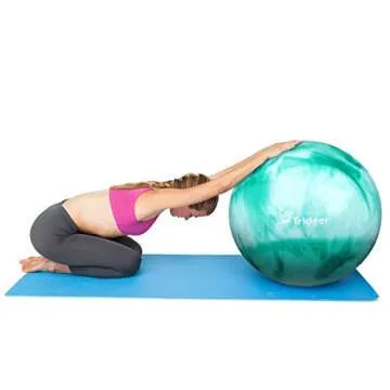Trideer Yoga Ball - Anti-Burst & Slip Resistant for Workouts