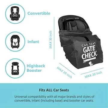 J.L. Childress Gate Check Bag for Car Seats - Air Travel