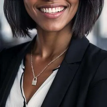 Ross-Simons Italian Sterling Silver Made in Italy Lock Paper Clip Link Necklace. 18 inches