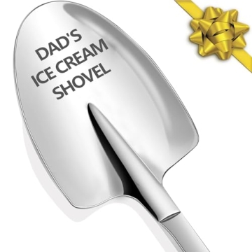 Funny Engraved Stainless Steel Dad's Ice Cream Shovel - Unique Gift for Father's Day and Birthdays
