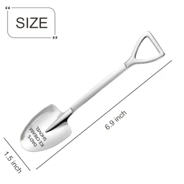 Funny Engraved Ice Cream Spoon for Dads Gift