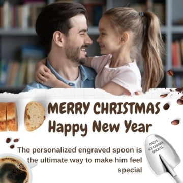 Funny Engraved Ice Cream Spoon for Dads Gift