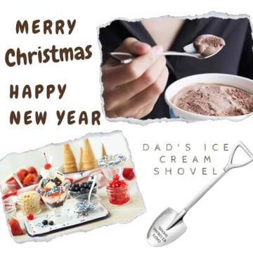 Funny Engraved Ice Cream Spoon for Dads Gift