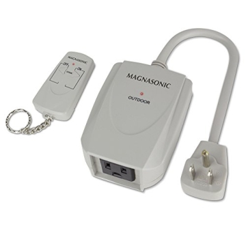 Magnasonic WRC101 Wireless Remote Control Home Automation Power Outlet Outdoor On/Off Switch with 10...