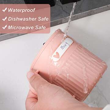 Tudomro 320 Pcs Baby Bottle Labels for Daycare, Name Labels for Daycare, Self Laminating, School Name Labels for Kids Waterproof Name Stickers Self Adhesive, Name Tags Stickers, Labels(Boho)