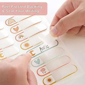 Tudomro Waterproof Baby Bottle Labels for Kids