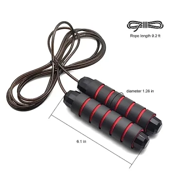 BOOMIBOO Tangle-Free Jump Rope for All Ages - Adjustable & Durable