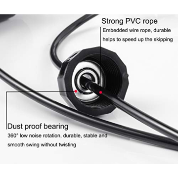 BOOMIBOO Tangle-Free Jump Rope for All Ages - Adjustable & Durable