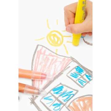 Mkidsfun Colored Watercolor Gel Crayons - 12 Pack