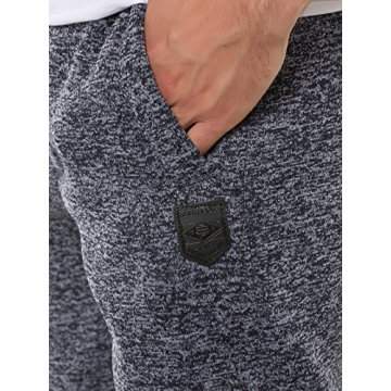 Southpole Men's Basic Marled Fleece Jogger Sweatpants