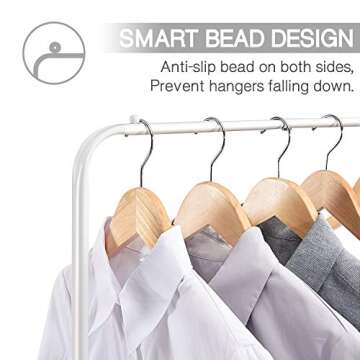 Durable KINGRACK 2-in-1 Garment Rack on Wheels