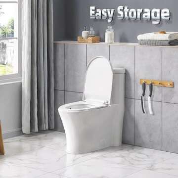 Toilet Brush, 2 Pcs Bathroom Cleaning Brush, Gap Scrub Brush with Hanging Hole, Multifunctional Hard Bristle Crevice Cleaning Brush, Cleaner Tools for Sinks, Tub, Shower, Tile, Toilet Seat (2, Black)