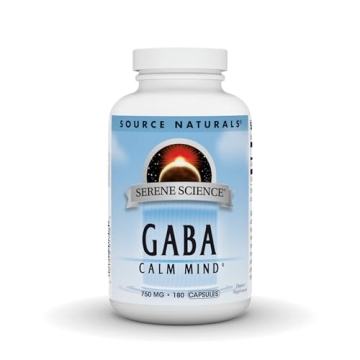 Source Naturals Serene Science GABA for Calm and Relaxation, 750mg - 180 Capsules