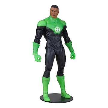 McFarlane Toys - Green Lantern John Stewart Action Figure, 7 Inch, Exclusive Glow-in-the-Dark Swords