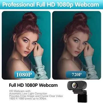 HD 1080p Webcam for Streaming & Video Calls