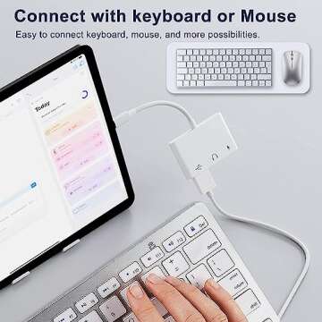 UWECAN USB C to USB Adapter, 3 in 1 USB C to USB A OTG Adapter with 3.5mm Headphone Audio Jack and Fast Charging Port, USB-C Splitter Compatible with Most Type-C Phones,Laptops,iPad Pro, iPhone 15