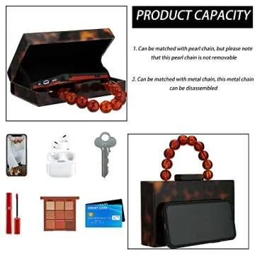 Buric Women Acrylic Clutch Purse Leopard Print Evening Bag Chain Formal Handbag Party Bridal Wedding Clutch Purse for Women (Leopard)