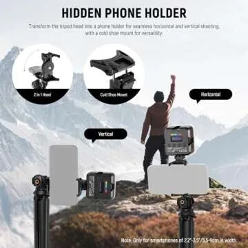 Versatile NEEWER Mini Phone Tripod with Remote for Vlogging