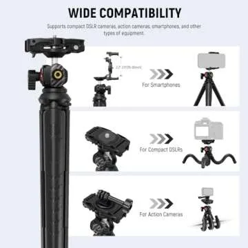 Versatile NEEWER Mini Phone Tripod with Remote for Vlogging