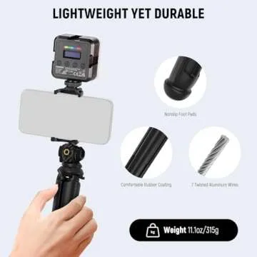Versatile NEEWER Mini Phone Tripod with Remote for Vlogging