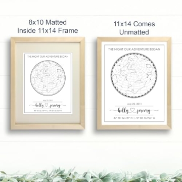 Custom Star Map Art Print for Special Occasions