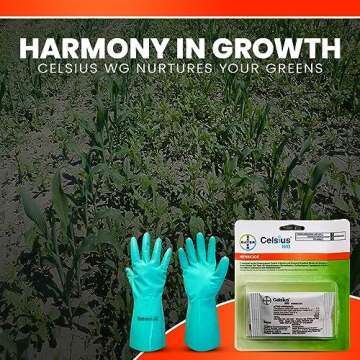 Celsius WG Herbicide - Effective Lawn Weed Control & Gloves
