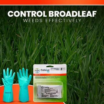 Celsius WG Herbicide - Effective Lawn Weed Control & Gloves