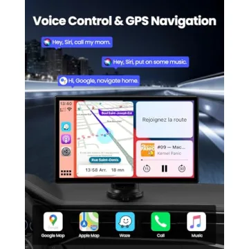 9'' Wireless Carplay Stereo with 4K Dash Cam & GPS