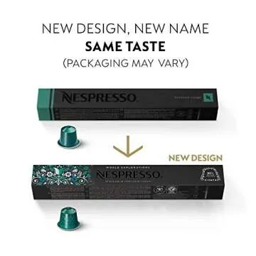 Nespresso Capsules Original Line, Morning Lungo Blends Variety Pack, Mild to Medium to Dark Roast Coffee, 50-Count Coffee Pods