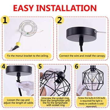 Femony Pendant Light for Living Room and Bedroom Decoration