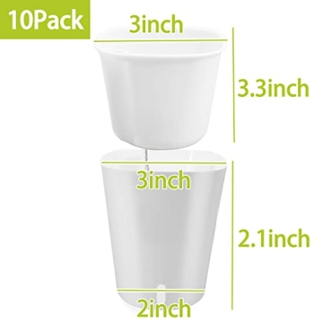 Self Watering Pots Set with Water Level Indicator