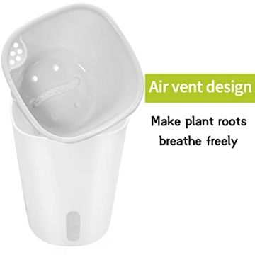 Self Watering Pots Set with Water Level Indicator
